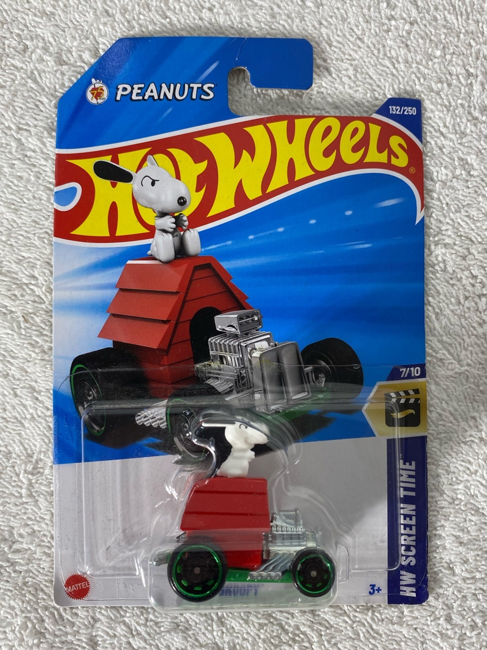 Hot Wheels 2025 Peanuts Snoopy 132/250 HW Screen Time 7/10 New MOC